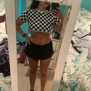 Checkered Crop Top